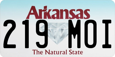 AR license plate 219MOI