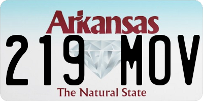 AR license plate 219MOV