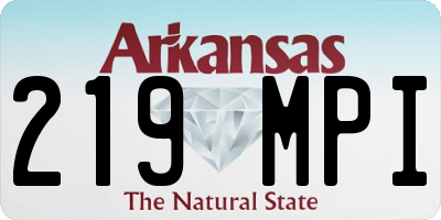 AR license plate 219MPI