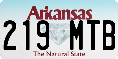 AR license plate 219MTB