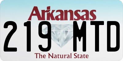AR license plate 219MTD