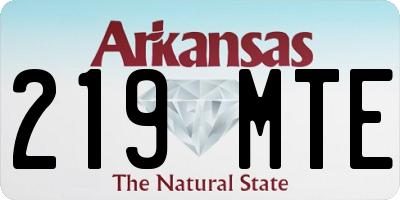 AR license plate 219MTE