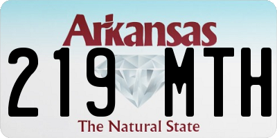 AR license plate 219MTH