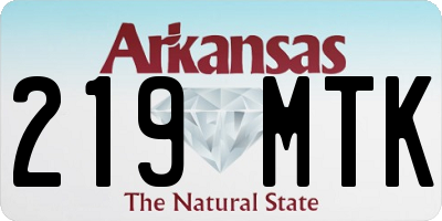 AR license plate 219MTK