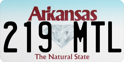 AR license plate 219MTL