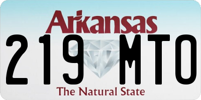 AR license plate 219MTO
