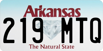 AR license plate 219MTQ
