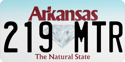 AR license plate 219MTR