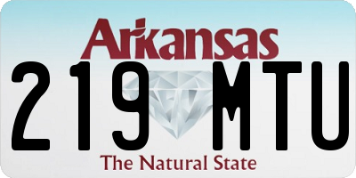 AR license plate 219MTU