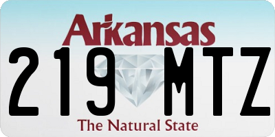 AR license plate 219MTZ