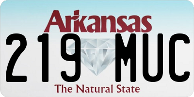 AR license plate 219MUC