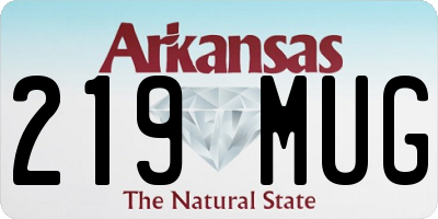 AR license plate 219MUG