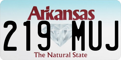 AR license plate 219MUJ