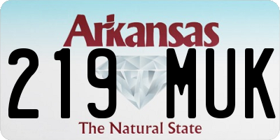 AR license plate 219MUK