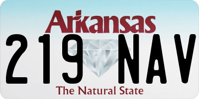 AR license plate 219NAV