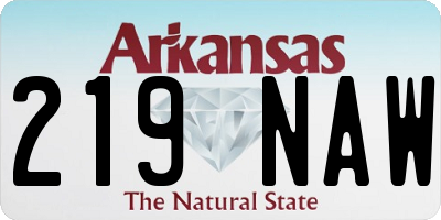 AR license plate 219NAW