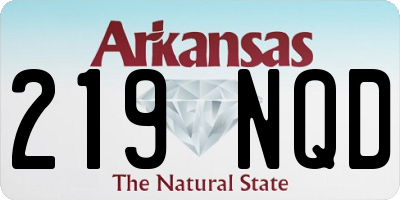 AR license plate 219NQD