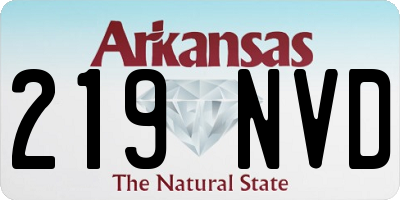 AR license plate 219NVD