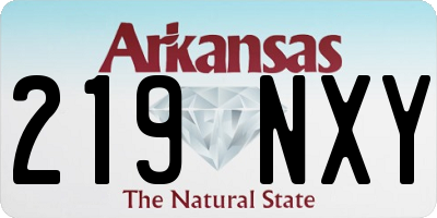 AR license plate 219NXY