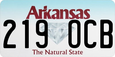 AR license plate 219OCB