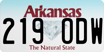 AR license plate 219ODW