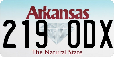 AR license plate 219ODX