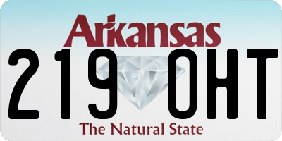 AR license plate 219OHT