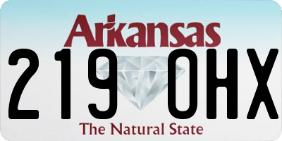 AR license plate 219OHX