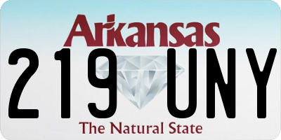 AR license plate 219UNY
