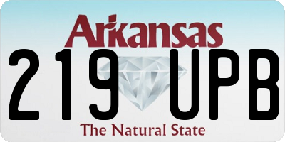 AR license plate 219UPB
