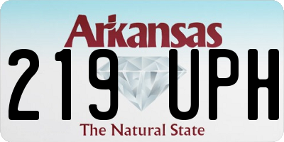 AR license plate 219UPH