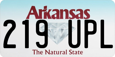 AR license plate 219UPL