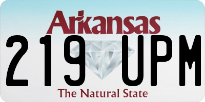 AR license plate 219UPM