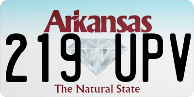 AR license plate 219UPV