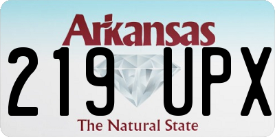 AR license plate 219UPX