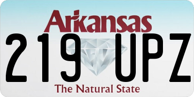 AR license plate 219UPZ