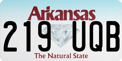 AR license plate 219UQB