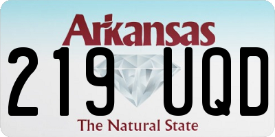 AR license plate 219UQD