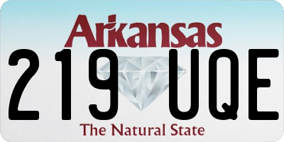 AR license plate 219UQE