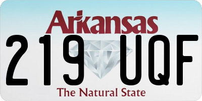 AR license plate 219UQF