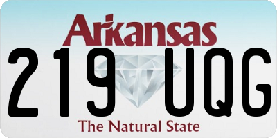AR license plate 219UQG