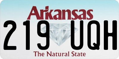 AR license plate 219UQH