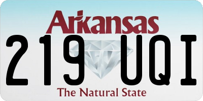 AR license plate 219UQI