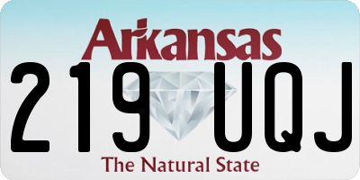 AR license plate 219UQJ