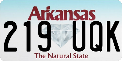 AR license plate 219UQK
