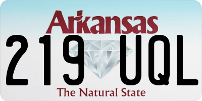 AR license plate 219UQL