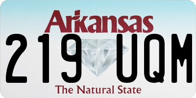 AR license plate 219UQM