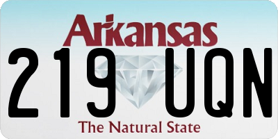 AR license plate 219UQN