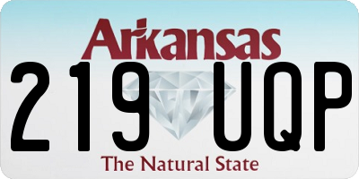 AR license plate 219UQP