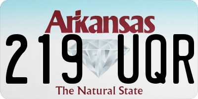AR license plate 219UQR